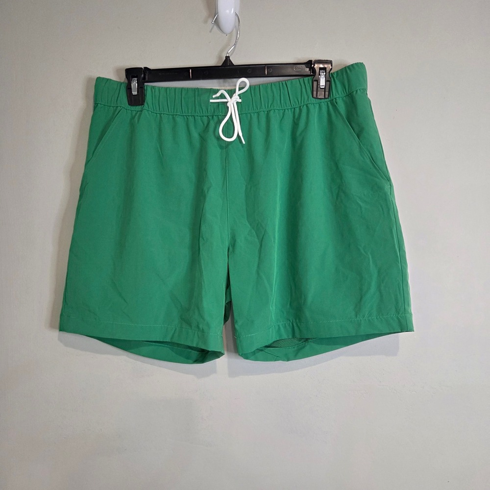 Original Use Green Swim Trunks Board Shorts Mens Large Mesh Lined Drawstring